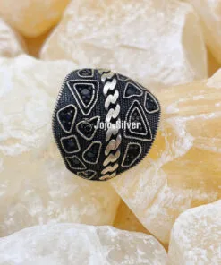خاتم فضة رجالي