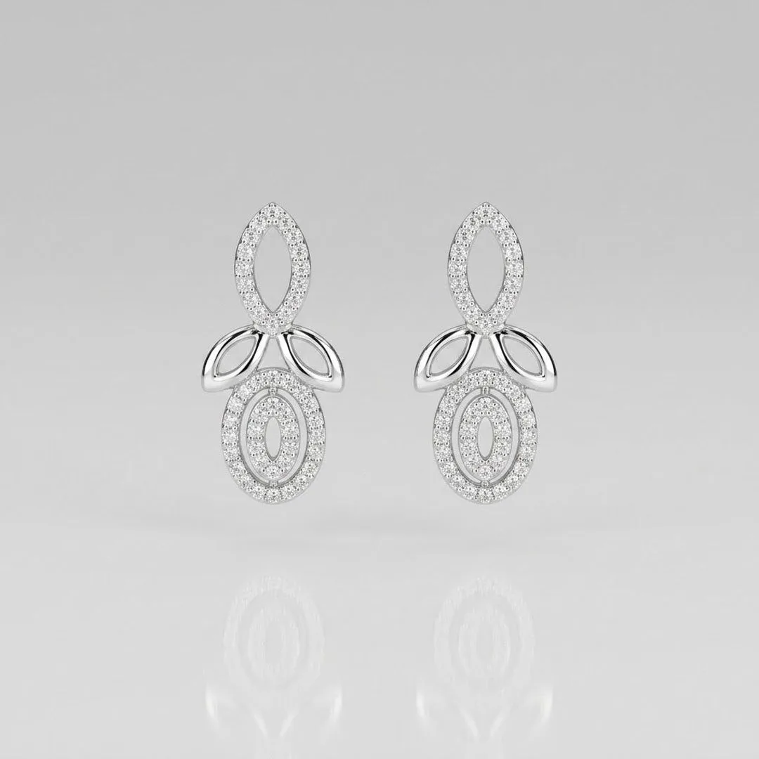 ⁦حلق فضة حريمي⁩ - الصورة ⁦2⁩